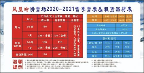 2020-2021兰州凤凰岭滑雪场开业时间